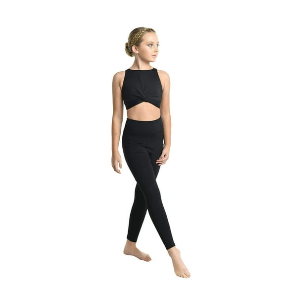 Dance New Crop Top Danz N Motion 23308 Big Kid Spandex Jazz Cheer Lyrical Tap Contemporary