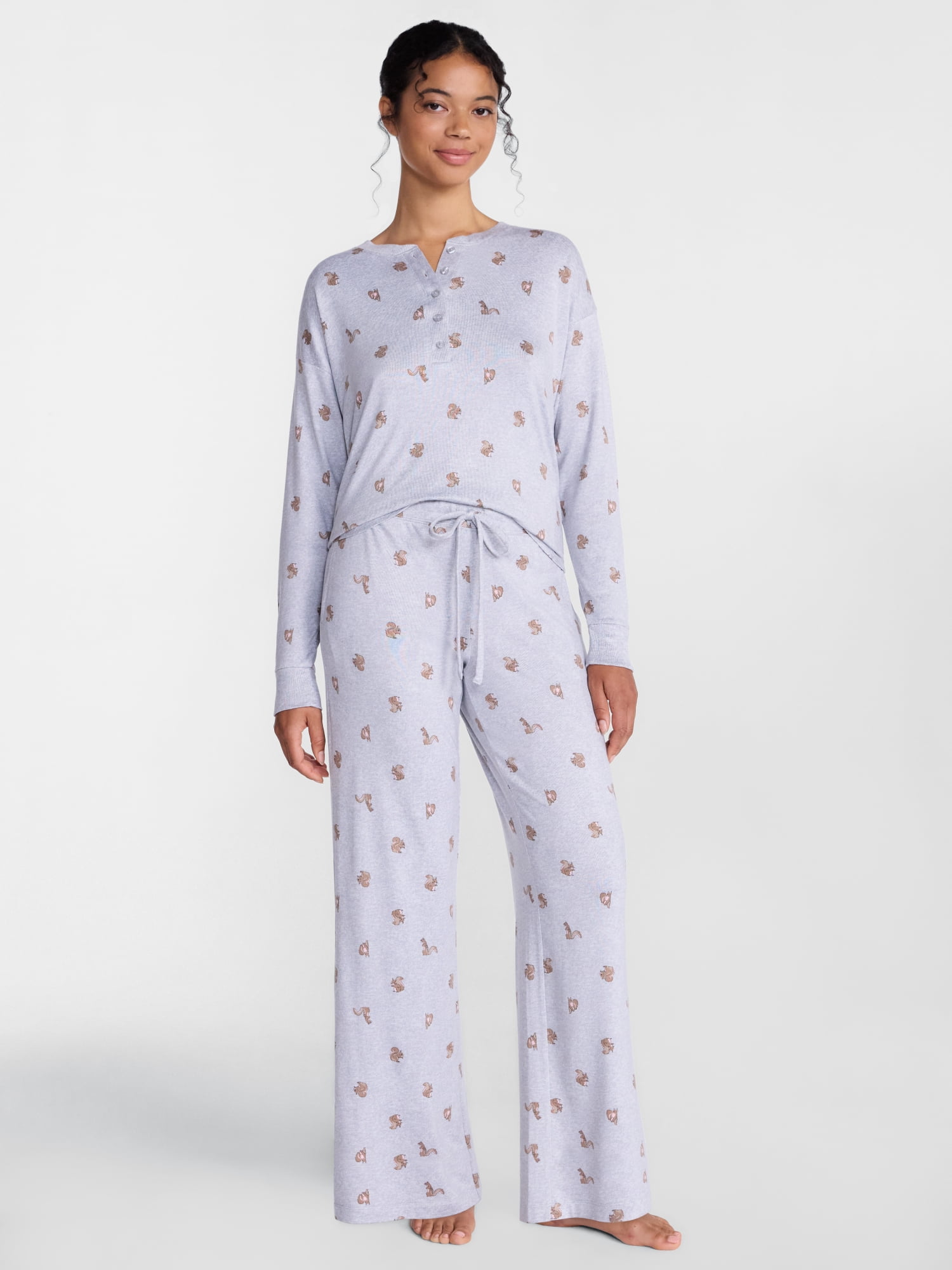 Joyspun Women's Cozy Lounge Collection Hacci Knit Sleep Pants, Sizes XS-3X