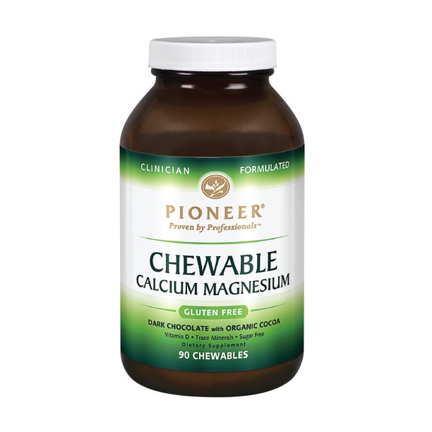 Pioneer Chewable Calcium & Magnesium Supplement Chocolate Flavor from