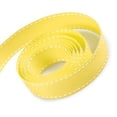 thumbnail image 1 of Polypropylene Grosgrain Ribbon, 0.375in x 100 yards, Yellow with White Stitches, 1 of 4