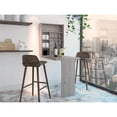 thumbnail image 2 of TUHOME Vatta Wall Foldable Table  Engineered Wood Floating Table in  Gray, 2 of 9