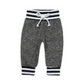 thumbnail image 4 of Esho Newborn Baby Boys Clothes Infant Letter Printed Romper Bodysuit + Pants + Cap 3Pcs Outfits Set 0-18 Months, 4 of 7