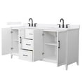 thumbnail image 5 of Wyndham Collection Wch717172d-Qtz-Us3mxx Elan 72" Free Standing Double Basin Vanity Set -, 5 of 7