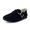 Black, variant on Cushionaire Nest Genuine Suede Slip On Shoes For Women | Cozy Faux Shearling Lined Clogs With Memory Foam Padding | Adjustable Buckle Comfort Clogs With Non Slip Sole