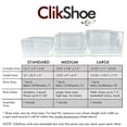 thumbnail image 2 of OnDisplay Clik Stackable Interlocking Shoe Box System (Large Clear/White, Set of 4), 2 of 7