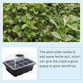 thumbnail image 4 of Macetero para cultivo de semillas Wdftyju 12 agujeros negro 2 uds, 4 of 5