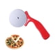 thumbnail image 2 of Cortador de pizza de acero inoxidable, tijeras para pizza, tartas, waffles y galletas (rojo), 2 of 7
