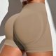 thumbnail image 3 of Pantalones cortos de yoga de cintura alta para mujer: pantalones cortos de ciclismo sin costuras con entrepierna de 4,5 pulgadas, talla real, transpirables y elásticos en cuatro direcciones, para l, 3 of 5