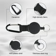 thumbnail image 3 of 3 pieces extendable lanyard. Heavy Duty Retractable Key Roll Key Chain with 80cm steel wire rope. Badge Jojo for Pants and Belt - Black, 3 of 5