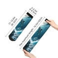 thumbnail image 4 of Rocae Ice Blue Ocean Cute Dolphin A for Premium Adult Socks,Comfortable, Breathable, and Durable Socks, Perfect for Everyday Wear, 4 of 7