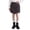Gray, variant on Girl's Utility Cargo Mini Skirt with Asymmetrical Hem & Side Pockets - Trendy Khaki Skort for School & Weekend Adventures