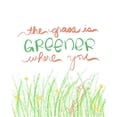 thumbnail image 3 of Quach, Anna 12x14 Black Modern Framed Museum Art Print Titled - Grass Greener, 3 of 5
