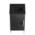 thumbnail image 3 of Modway Awaken 18" Solid Wood and MDF Bathroom Vanity in Black, 3 of 7