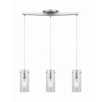 IPL759A03BN Canarm Inc Joni - 3 Light Pendant-61 Inches Tall and 4.5 Inches Wide-Brushed Nickel Finish