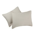 thumbnail image 2 of Allswell Cotton Linen Blend Quilt Set, Cream Glaze, Full/Queen, 2 of 7
