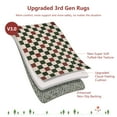 thumbnail image 5 of RUG ROBOT 5'x7' Christmas Rugs for Living Room, Washable Non-Slip Checkered Area Rugs for Dining Room, Bedroom, Soft Farmhouse Holiday Rug Geometric Xmas Accent Carpet Indoor Christmas Decor, 5 of 10
