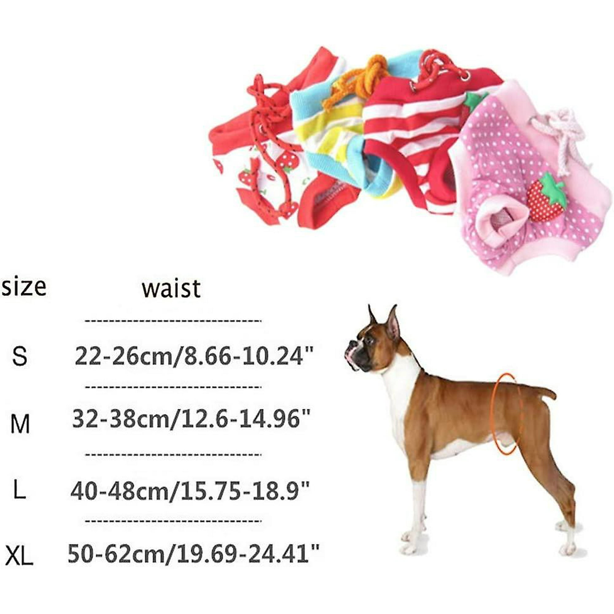 Dog Pants For Bitchs In Season Female Dog Nappies Period Pants White.l Gift Walmart