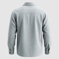 thumbnail image 4 of Men's Long Sleeve Button Down Shirts Lightweight Business Casual Tops Dressy Solid Work Tshirts with Pocket Light Blue XL, 4 of 7