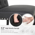 thumbnail image 6 of Sophia & William Upholstered Faux Leather Dining Chairs with High Back-Set of 2-Black, 6 of 6