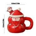 thumbnail image 3 of Meggemo 400ml Christmas Ceramic Mug Coffee Cup Large Capacity Drinkware for Home Kitchen Holiday Gifts, 3 of 6