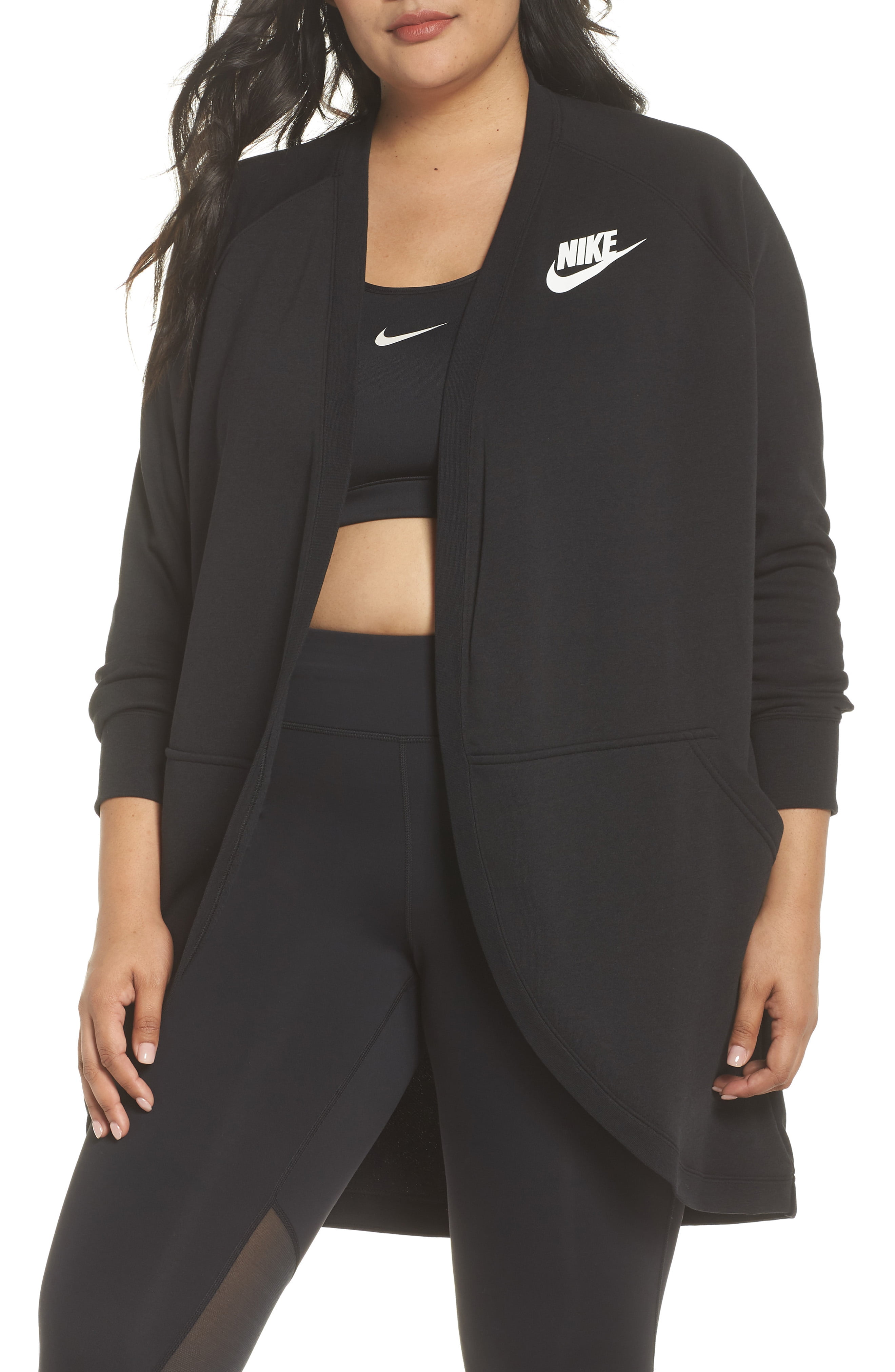 nike long cardigan