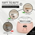 thumbnail image 2 of KOTAMU Wax Kit Pink Digital Hair Removal Waxing Kit for Women & Men Hot Wax Warmer Pot for Face, Eyebrow, Body, Brazilian, Bikini, Sensitive Skin Wax Machine with 25 Accessories for Home Salon, 2 of 9