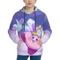 thumbnail image 3 of Kirby Adventure Youth Sweatshirt Hoodies Fashion Teen Hooded Hoody Pullover Clothes With Pocket For Boys Girls Clothing, 3 of 8