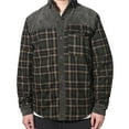 thumbnail image 2 of Men's Flannel Jacket Plaid Sherpa Lined Shirt Snap Button Warm Winter Coat with Pockets, 2 of 7