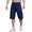 Blue, variant on Mens Sport Cargo Shorts,New Outdoor Multi Pockets Camo Cargo Shorts, Workwear Style