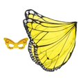thumbnail image 1 of Disfraz de Princesa Sunnimix Ala de vestuario Amarillo Negro, 1 of 8