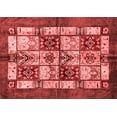 thumbnail image 1 of Ahgly Company Indoor Rectangle Abstract Red Modern Area Rugs, 5' x 7', 1 of 4