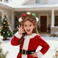 thumbnail image 5 of Christmas Headbands With Xmas Ball And Tinsel Elastic Hair Hoops, For Girls Women And Kids, Ideal For Christmas Holiday Party Event And Daily Festive Wear, 5 of 6
