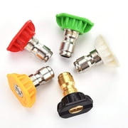 PEGGAS - Pressure Washer Nozzles Tips Multiple Degrees, 4000PSI Premium Power Washer Nozzle Tips Set for 1/4'' Quick Connect Nozzles, 5 Nozzles(0, 15, 25, 40, 65 Degrees) 029 GPM