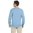 thumbnail image 2 of The Gildan Adult Ultra Cotton 6 oz Long Sleeve T-Shirt - LIGHT BLUE - 3XL, 2 of 2