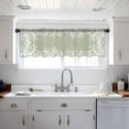 Coastal Coral Valance Curtains for Kitchen/Living Room/Bathroom/Bedroom