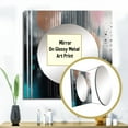 thumbnail image 3 of Designart "Whispers in Marble An Abstract Tale III" Abstract Marble Square Mirror For Wall Decor - Large Grey Square Printed Wall Mirror Art - Square Modern Mirror - Wall Mounted Square Large Mirror, 3 of 5