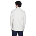 thumbnail image 2 of UltraClub Adult Long-Sleeve Classic Pique Polo - White - XL, 2 of 3