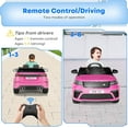 thumbnail image 3 of Kids Ride On Car with Remote, Licensed Land Rover Kids Electric Car, Ride On Toys for Kids 3-8 with Mp3 Player, Rocking, Pull Rod, Pink, 3 of 8