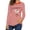 Red, variant on Womens Tops 2026 Long Sleeve Shirts Crewneck T Shirt Colorful Stripes Clown Graphic Print Casual Tee Tops