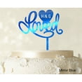 thumbnail image 1 of Loved Wedding Cake Topper Personalized Initial Name Cake Topper Cake Decoration Option Available 6-7 Inches Wide, 1 of 1