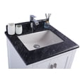 thumbnail image 3 of Wilson 24" White Bathroom Vanity with Black Wood Marble Countertop, 3 of 5