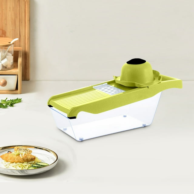 Puntoco Liquidación de suministros de cocina Cocina Multifuncional Frutas y verduras Inserción manual Rallado Corte Raspador de zanahoria Cepillado y máquina de corte