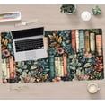 thumbnail image 5 of Floral Books Desk Mat Reading Desk Pad Mouse Mat XXL, Colorful Mouse Keyboard Pad Flower Bookshelf Desktop Mat, Long Computer Mats Aesthetic Desk Accessory Reader's Home Decor 31.5" x 15.7", 5 of 13