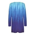 thumbnail image 5 of QUYUON Light Cardigan Discount Long Sleeve Womens Lightweight Cardigan Polyester Crochet Cardigans Women Pockets Cardigan Jacket Style Q-3120 Winter Knit Sweater Outerwear Coat Blue XL, 5 of 5