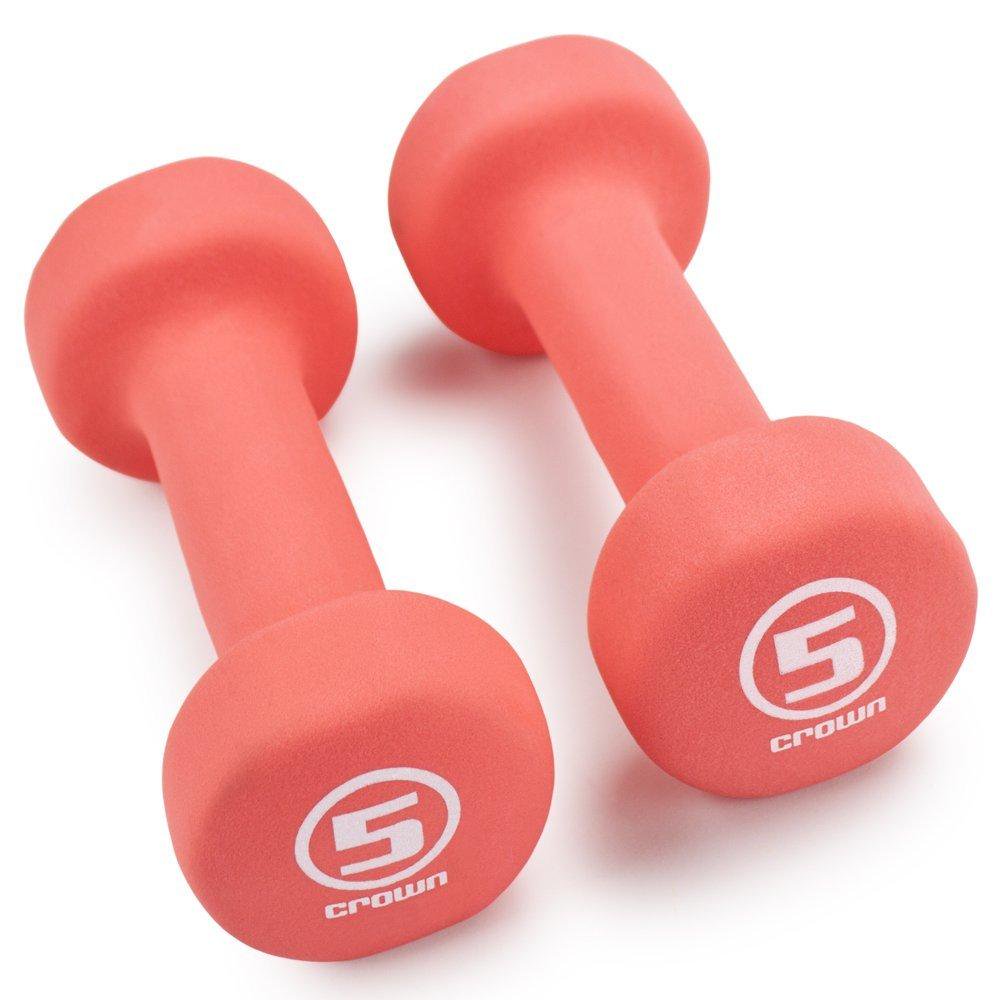 pair of neoprene body sculpting hand weights by crown sporting goods (5