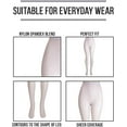 thumbnail image 3 of Lissele Women's Plus Size Silken Sheer Pantyhose With Spandex Pack of 3 Taupe Light, 6x, 3 of 7