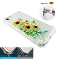 thumbnail image 3 of Sun Flower For iPhone SE 2020 Case TPU Clear Soft & Flexible Ultra-Thin Shockproof Anti-Scratch Transparent Bumper Slim Lightweight Protective Cover for iPhone SE 4.7 Inch 2020 Women Girls, 3 of 4