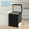 thumbnail image 5 of TABU Chest Freezer,5.0 Cu ft Deep Freezer,Garage Ready,Top Open Door,Black, 5 of 10