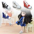 thumbnail image 1 of Finger Dance Shoes Supermodel Ragdoll Shoes [Yue Xinghui] 3.5CM Mini  Shoes Supermodel Small Ragdoll Shoes Board Shoes Net Red Finger Dance Shoes Blue, 1 of 6