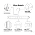 thumbnail image 6 of yuHome 3 Pack Magic 9-Hole Hangers Closet Organizer and Wardrobe Storage Space Saving Multifunctional Travel Hanger 360 Rotating Hanger Heavy Duty Plastic Hanger for Coats Wardrobe Organization, 6 of 10